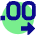 Number Decimal Increase Icon from Sharp Pop Set