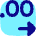 Number Decimal Increase Icon from Flex Pop Set