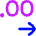 Number Decimal Increase Icon from Flex Neon Set