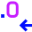 Number Decimal Reduce Icon from Sharp Neon Set