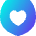 Shield Heart Care Protection Icon from Flex Gradient Set