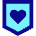Shield Heart Care Protection Icon from Sharp Pop Set