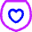 Shield Heart Care Protection Icon from Flex Neon Set