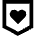 Shield Heart Care Protection Icon from Sharp Remix Set