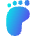 Foot Measure Barefoot Icon from Flex Gradient Set