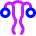 Gynecology Vagina Uterus Icon from Sharp Neon Set