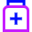 Medication Medicine Bottle Icon from Sharp Neon Set