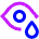 Symptoms Eye Drop Icon from Sharp Neon Set