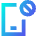Phone App Blocking Icon from Sharp Gradient Set