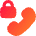 Phone Call Locked Icon from Flex Gradient Set