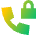 Phone Call Locked Icon from Sharp Gradient Set