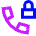 Phone Call Locked Icon from Sharp Neon Set