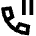 Phone Call Pause Icon from Sharp Remix Set