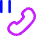 Phone Call Pause Icon from Flex Neon Set