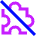 Puzzle Extension Off Disabled Icon from Sharp Neon Set