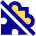 Puzzle Extension Off Disabled Icon from Sharp Pop Set