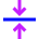 Arrow Align Center Icon from Sharp Neon Set