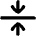 Arrow Align Center Icon from Flex Remix Set