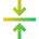 Arrow Align Center Icon from Sharp Gradient Set