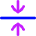 Arrow Align Center Icon from Flex Neon Set