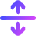Arrow Align From Center Icon from Flex Gradient Set