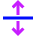 Arrow Align From Center Icon from Sharp Neon Set