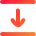 Arrow Align Move Down Bottom Icon from Flex Gradient Set