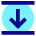Arrow Align Move Down Bottom Icon from Sharp Pop Set