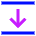 Arrow Align Move Down Bottom Icon from Sharp Neon Set