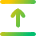 Arrow Align Move Up Top Icon from Flex Gradient Set
