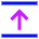 Arrow Align Move Up Top Icon from Sharp Neon Set