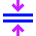 Arrows Compress Flatten Icon from Sharp Neon Set