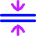 Arrows Compress Flatten Icon from Flex Neon Set