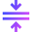 Arrows Compress Flatten Icon from Sharp Gradient Set