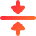 Triangle Arrow Align Center Icon from Flex Gradient Set