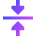 Triangle Arrow Align Center Icon from Sharp Gradient Set
