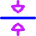Triangle Arrow Align Center Icon from Flex Neon Set