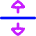 Triangle Arrow Align From Center Icon from Flex Neon Set