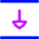 Triangle Arrow Align Move Down Bottom Icon from Flex Neon Set