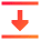 Triangle Arrow Align Move Down Bottom Icon from Sharp Gradient Set