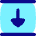 Triangle Arrow Align Move Down Bottom Icon from Flex Pop Set