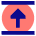 Triangle Arrow Align Move Up Top Icon from Sharp Pop Set