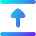 Triangle Arrow Align Move Up Top Icon from Flex Gradient Set