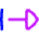 Triangle Arrow Right Start Icon from Flex Neon Set