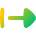 Triangle Arrow Right Start Icon from Flex Gradient Set