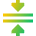 Triangle Arrows Compress Flatten Icon from Sharp Gradient Set