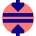Triangle Arrows Compress Flatten Icon from Sharp Pop Set