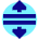 Triangle Arrows Expand Icon from Sharp Pop Set