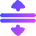 Triangle Arrows Expand Icon from Flex Gradient Set