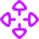 Triangle Arrows Open With Icon from Flex Neon Set